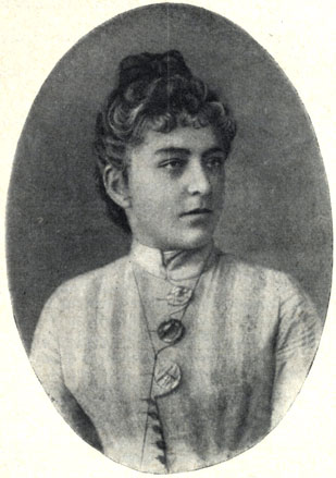 Л. С. Мизинова. Фотография конца 1880-х - начала 1890-х годов