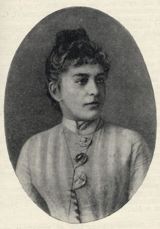 Л. С. Мезинова. Фотография конца 1880 - начала 1890-х годов